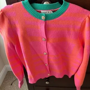 XS THML Pink and Orange Cardigan